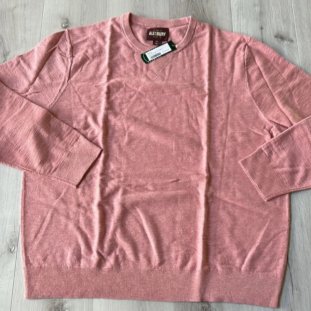 ALESBURY Riverside‎ Crewneck Sweater Dark Pink XXL Stitch Fix Nwt